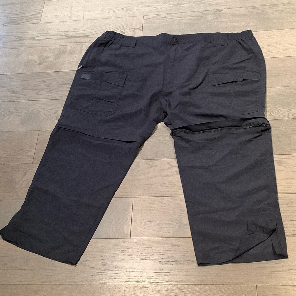 Men's Black Convertible Cargo Pants